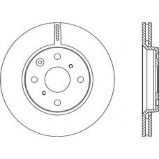 BDA2228.20 OPEN PARTS Тормозной диск