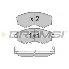 BP3202 BREMSI Комплект тормозных колодок, дисковый тормоз