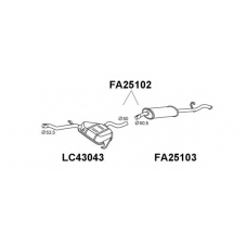 FA25103 VENEPORTE Глушитель выхлопных газов конечный