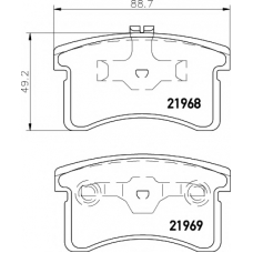 8DB 355 016-971 HELLA PAGID Комплект тормозных колодок, дисковый тормоз