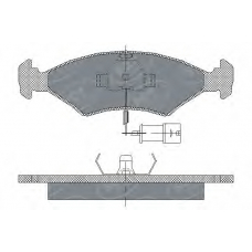 SP 142 PR SCT Комплект тормозных колодок, дисковый тормоз
