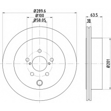 MDC2642 MINTEX Тормозной диск