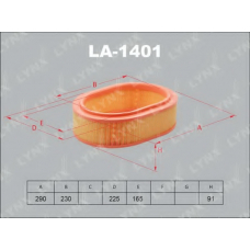 LA-1401 LYNX Фильтр воздушный