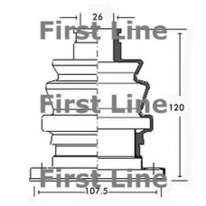 FCB2275 FIRST LINE Пыльник, приводной вал