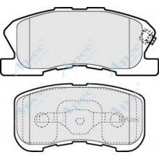 PAD1148 APEC Комплект тормозных колодок, дисковый тормоз