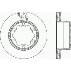 BDA2326.20 OPEN PARTS Тормозной диск