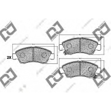 BP1054 DJ PARTS Комплект тормозных колодок, дисковый тормоз