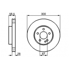 0 986 479 137 BOSCH Тормозной диск