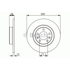 0 986 479 130 BOSCH Тормозной диск