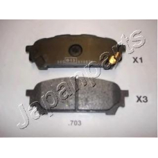 PP-703AF JAPANPARTS Комплект тормозных колодок, дисковый тормоз