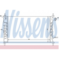 63293 NISSENS Радиатор, охлаждение двигателя