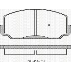 8110 40022 TRIDON Brake pads - front