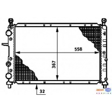 8MK 376 720-321 HELLA Радиатор, охлаждение двигателя