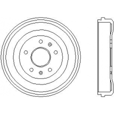 94030900 TEXTAR Тормозной барабан