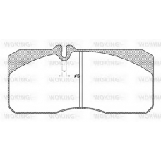 JSA 3783.20 WOKING Комплект тормозных колодок, дисковый тормоз