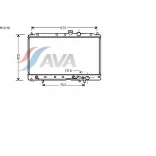 MT2148 AVA Радиатор, охлаждение двигателя