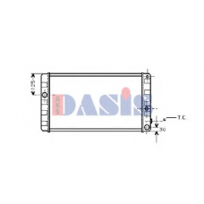 220240N AKS DASIS Радиатор, охлаждение двигателя