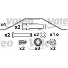 541718 VALEO Комплект тормозных колодок, дисковый тормоз