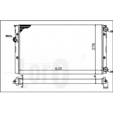 053-017-0005 LORO Радиатор, охлаждение двигателя