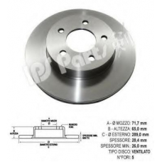 IBT-1991 IPS Parts Тормозной диск