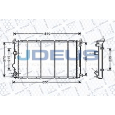 023M27 JDEUS Радиатор, охлаждение двигателя