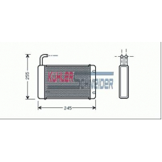 2790701 KUHLER SCHNEIDER Теплообменник, отопление салона
