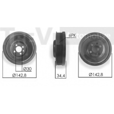 PC1063 TREVI AUTOMOTIVE Ременный шкив, коленчатый вал