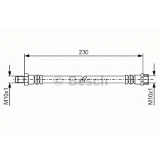 1 987 476 083 BOSCH Тормозной шланг