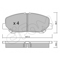 822-905-0 CIFAM Комплект тормозных колодок, дисковый тормоз