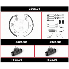 3306.01 WOKING Комплект тормозов, барабанный тормозной механизм