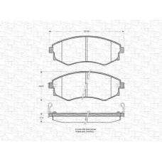 363702160974 MAGNETI MARELLI Комплект тормозных колодок, дисковый тормоз