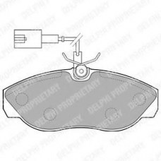 LP1748 DELPHI Комплект тормозных колодок, дисковый тормоз