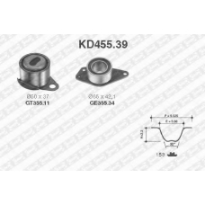 KD455.39 SNR Комплект ремня грм