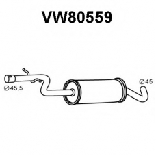 VW80559 VENEPORTE Средний глушитель выхлопных газов
