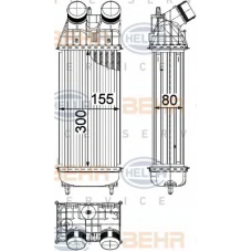 8ML 376 822-241 HELLA Интеркулер