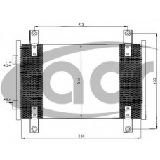 300543 ACR Конденсатор, кондиционер
