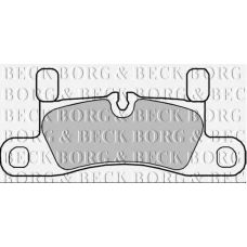 BBP2350 BORG & BECK Комплект тормозных колодок, дисковый тормоз