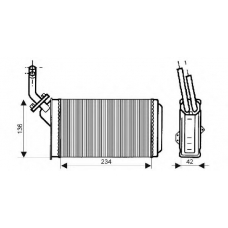 QHR2060 QUINTON HAZELL Теплообменник, отопление салона