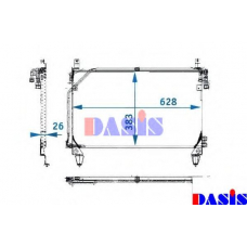 121910N AKS DASIS Конденсатор, кондиционер