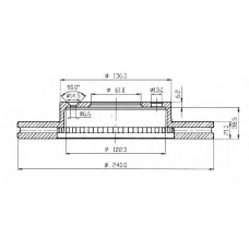 BDC4371 QUINTON HAZELL Тормозной диск