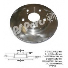 IBT-1299 IPS Parts Тормозной диск