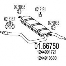 01.66750 MTS Глушитель выхлопных газов конечный