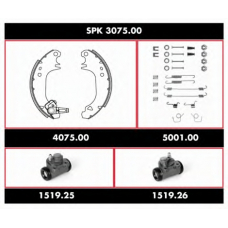 SPK 3075.00 ROADHOUSE Комплект тормозов, барабанный тормозной механизм