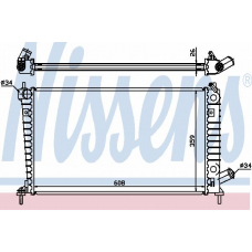 68004A NISSENS Радиатор, охлаждение двигателя