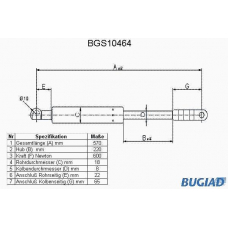 BGS10464 BUGIAD Газовая пружина, крышка багажник