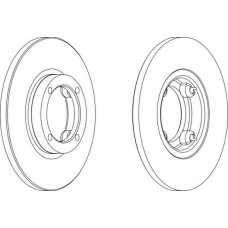 DDF1076-1 FERODO Тормозной диск