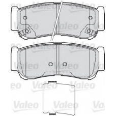 598932 VALEO Комплект тормозных колодок, дисковый тормоз