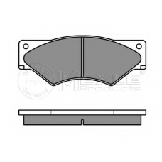 025 290 0120/W MEYLE Комплект тормозных колодок, дисковый тормоз
