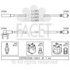 4.9332 FACET Комплект проводов зажигания