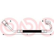 T 24 015 BREMBO Тормозной шланг